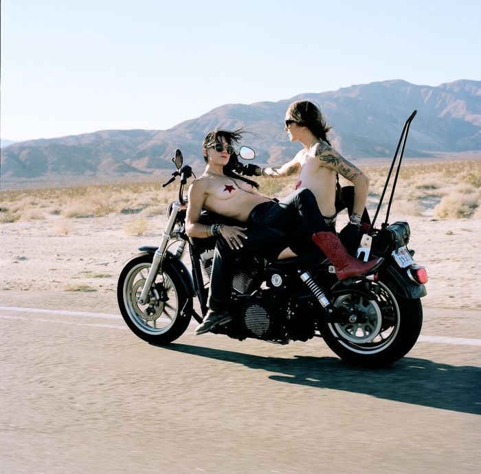 Girls on a motorcycle in Johor Baru