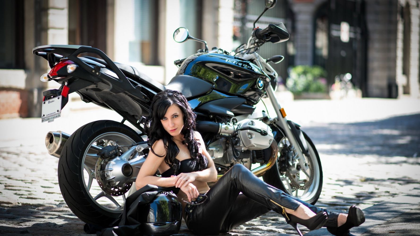 European women on bikes in Johor Baru