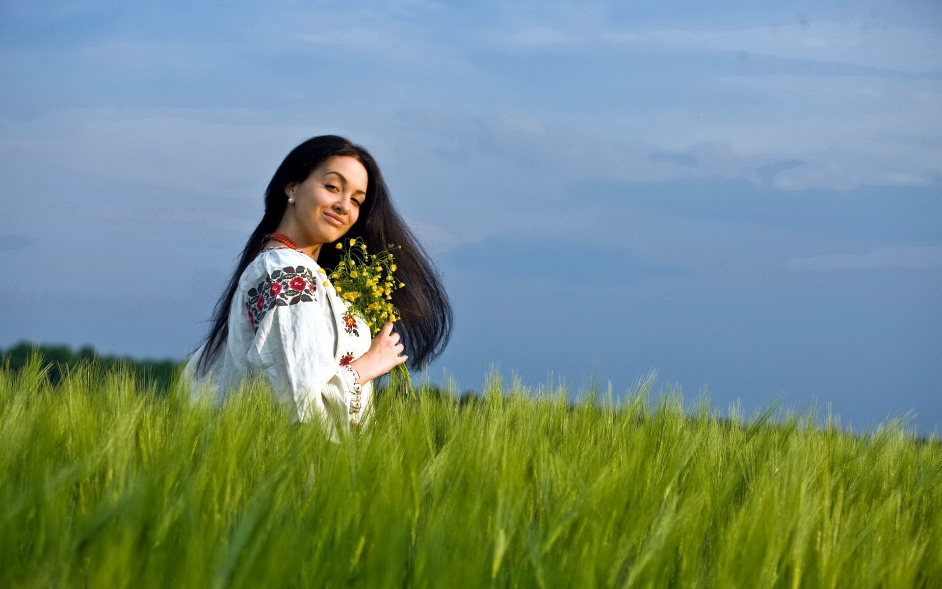 Girls in Slavic costumes in Johor Baru
